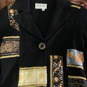 Black quilt fashion jacket
